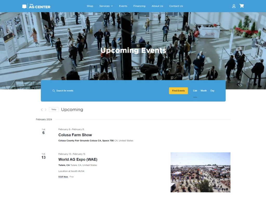 Eventpage